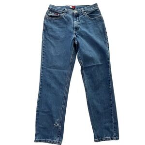 Tommy Hilfiger‎ VINTAGE Jeans Classic Fit Med Wash Women Size 7/28 Distressed